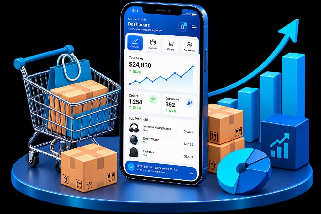 Aseero commerce dashboard preview